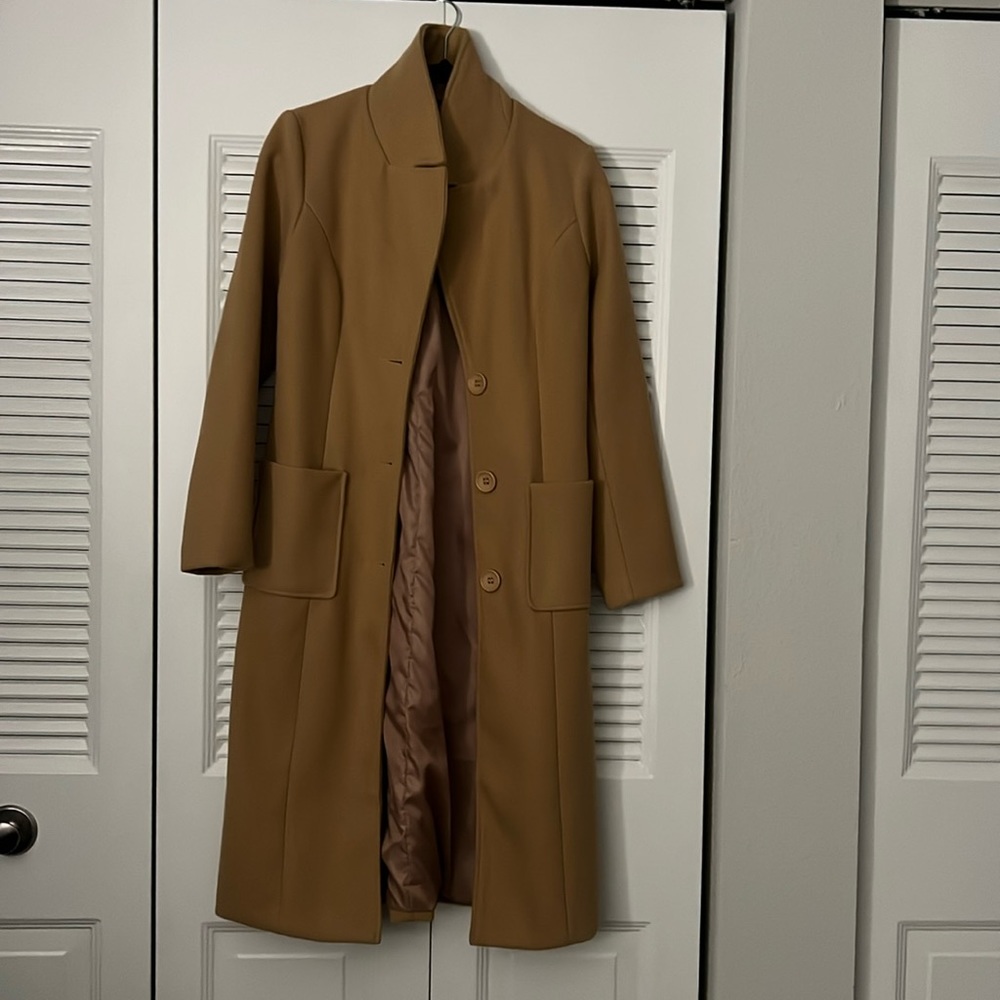 Long peacoat camel color